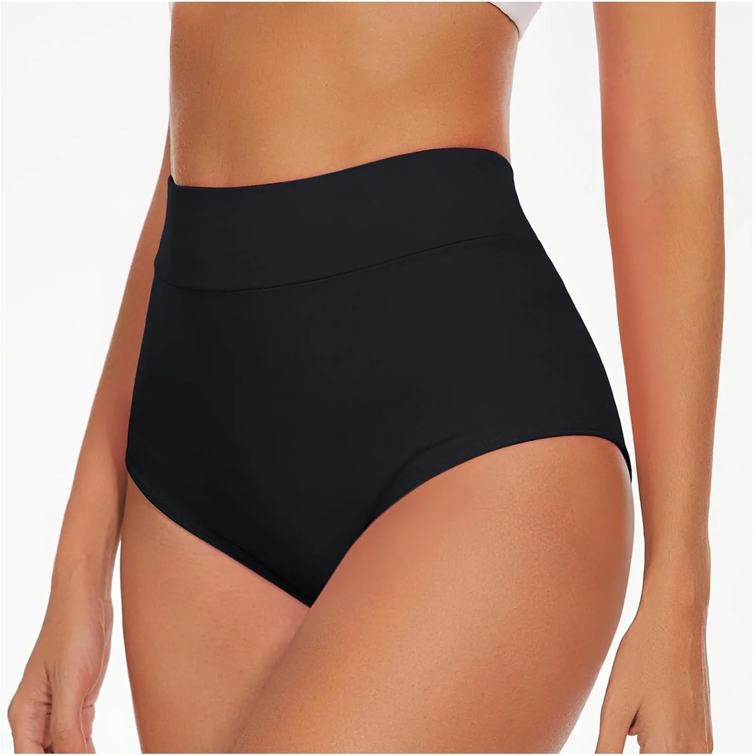 Women's High Waist Swimsuits Booty Shorts V Back Butt Lifting Cheeky Bikinis Bottoms Scrunch Gym Workout Hot Shorts