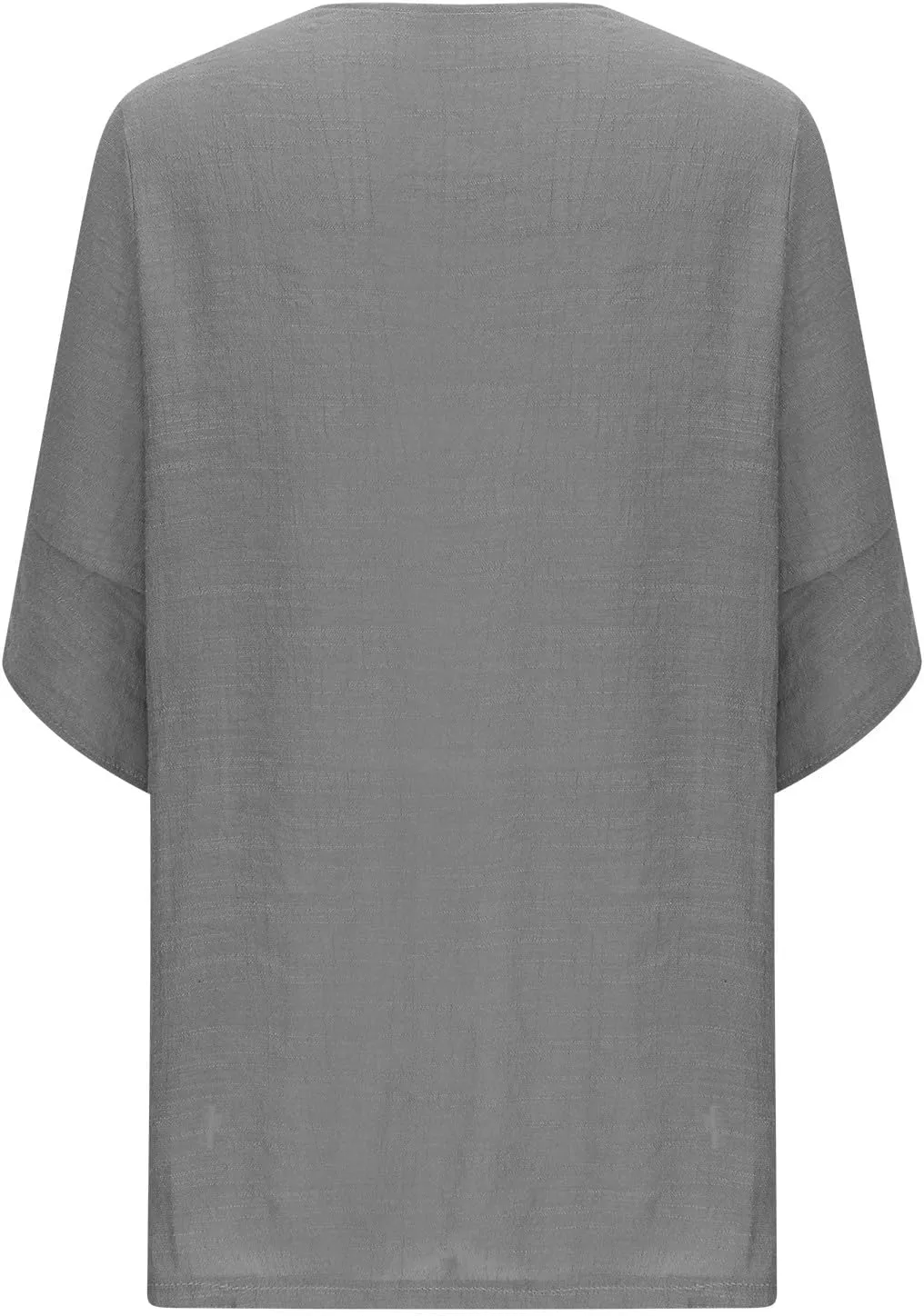 Womens Lightweight Linen Cardigan Open Front Covet Up Summer Casual Half Sleeve Plus Size Beach Sun Protection Clothes