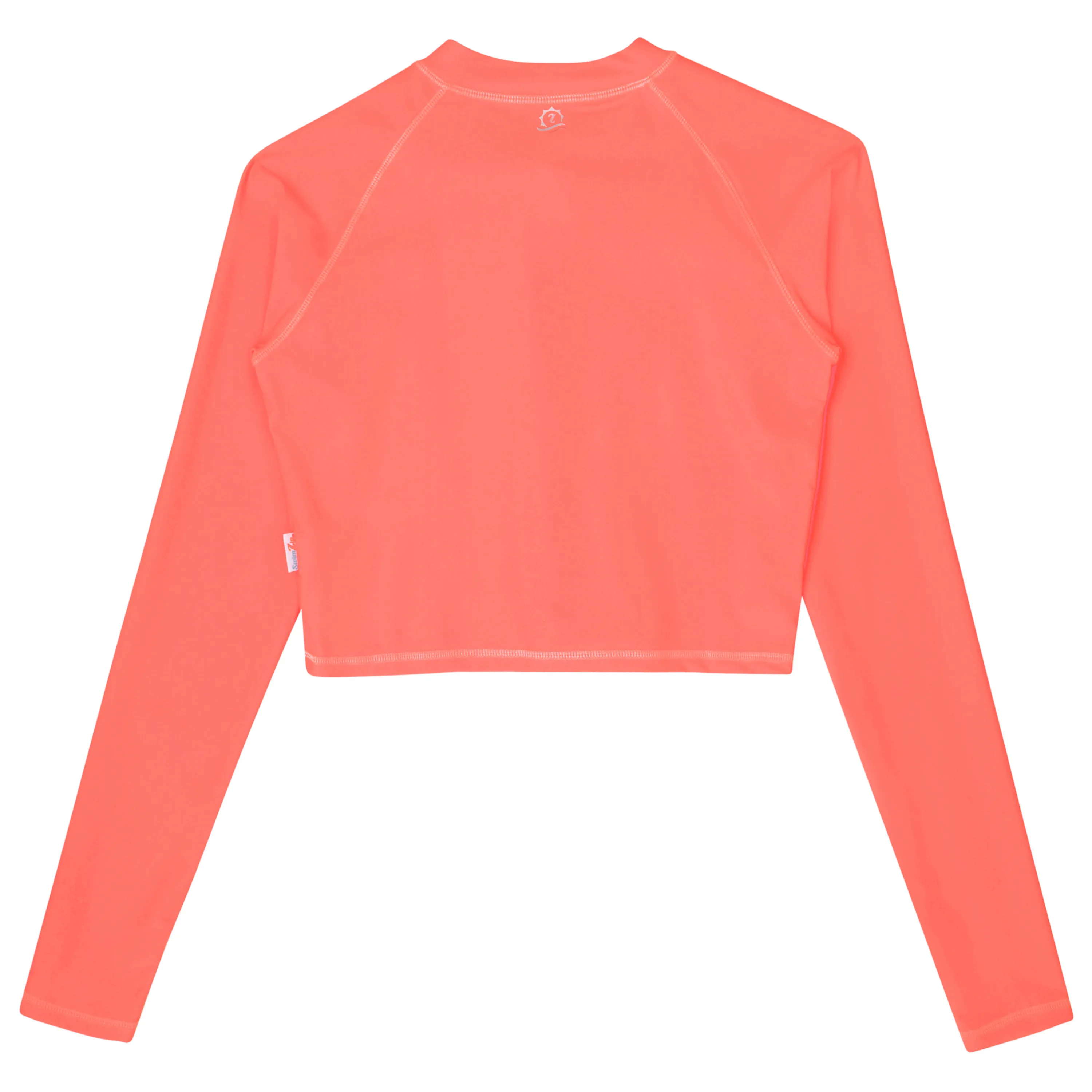 Women's Long Sleeve Crop Rash Guard | “Neon Orange"