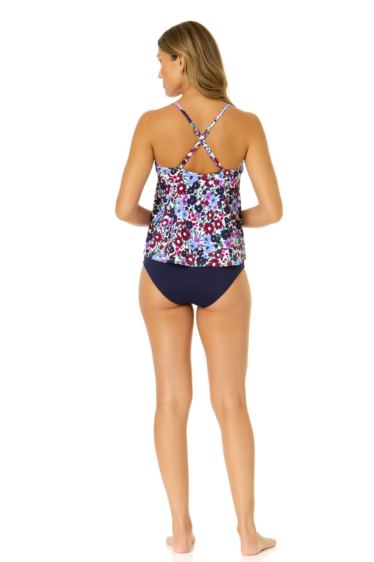 Women's Meadow Bouquet Easy Triangle Tankini Swim Top