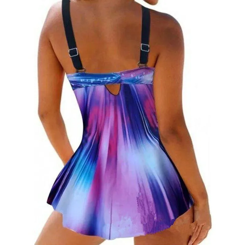 Women's One-piece Multicolor Sling Swimsuit