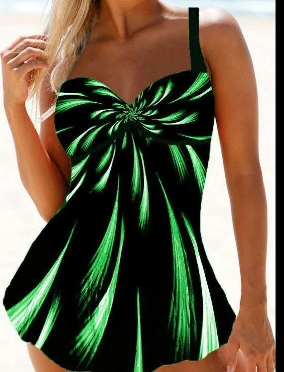 Women's One-piece Multicolor Sling Swimsuit