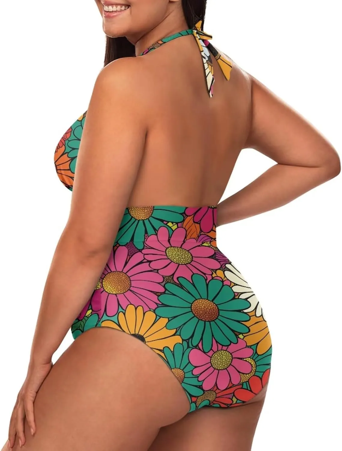 Womens One Piece Swimsuit Tummy Control Bathing Suit Summer Slimming Swimwear Plus Size Swim Suit for Beach S-3XL