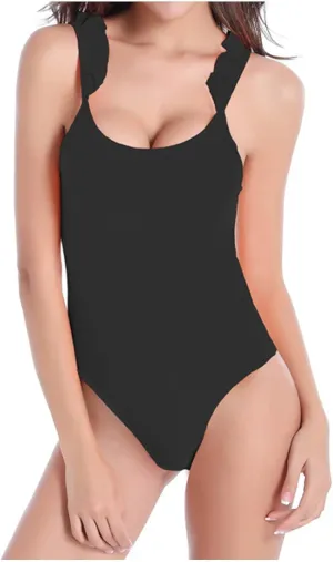 Womens One Piece Swimsuits Tummy Control Bathing Suits Sexy Backless Slimming Swimwear for Summer Beach