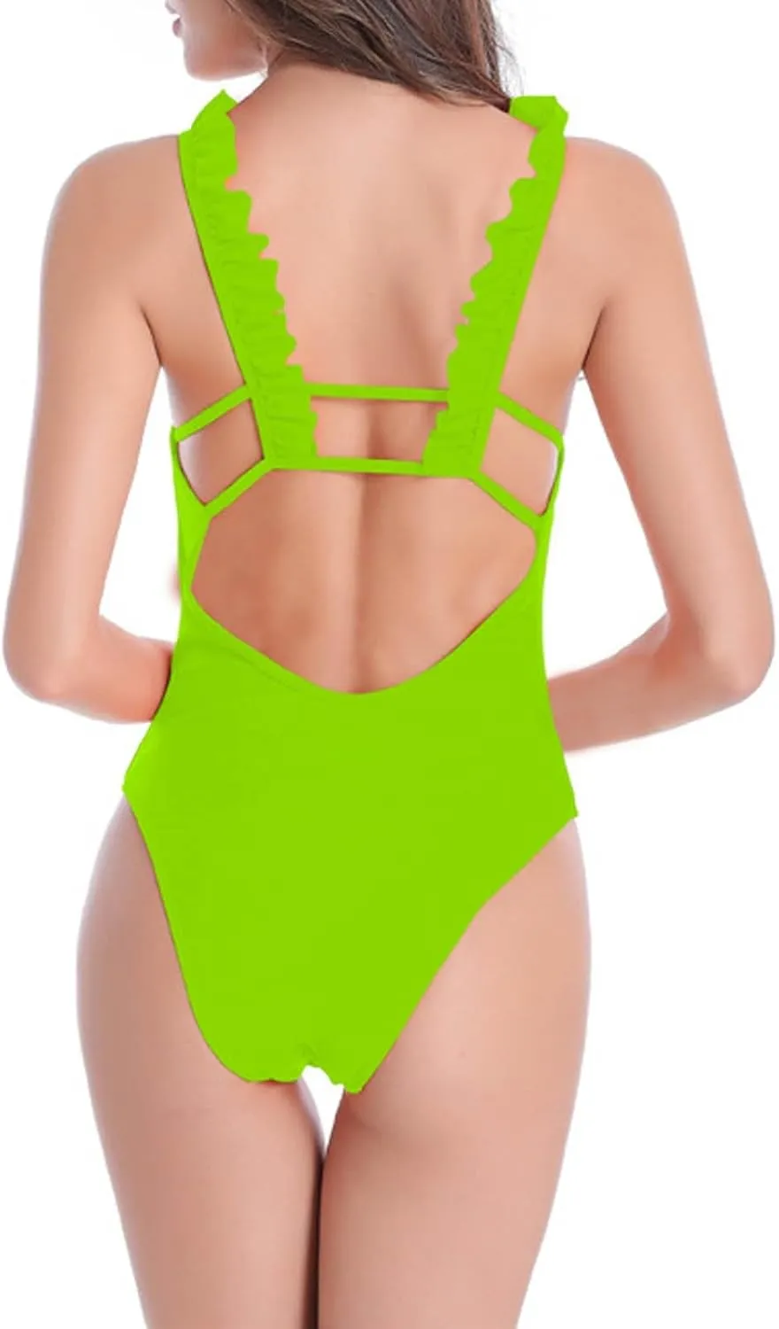 Womens One Piece Swimsuits Tummy Control Bathing Suits Sexy Backless Slimming Swimwear for Summer Beach