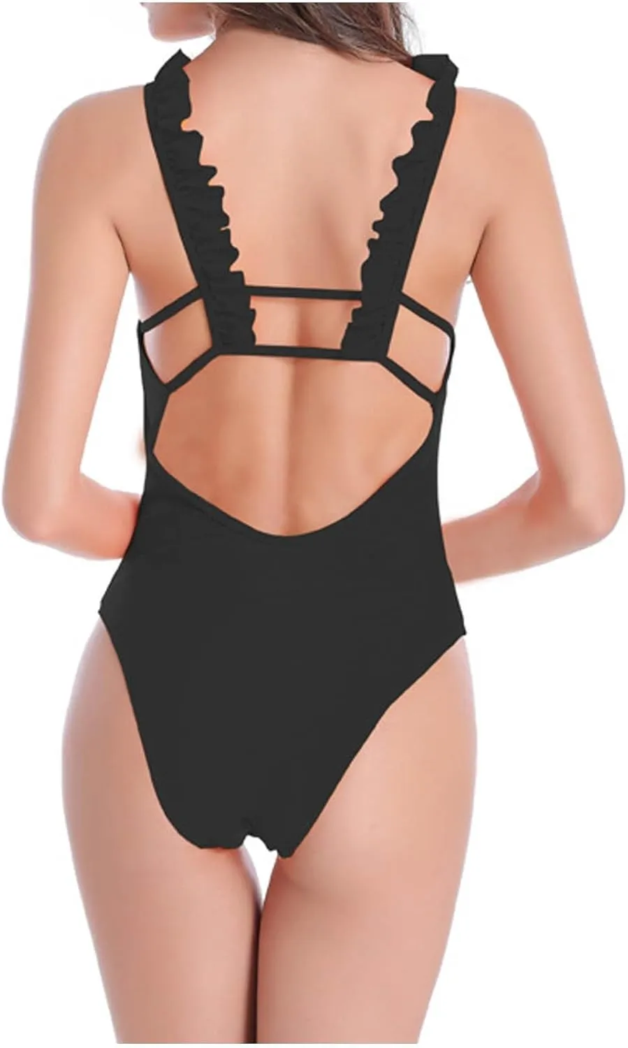 Womens One Piece Swimsuits Tummy Control Bathing Suits Sexy Backless Slimming Swimwear for Summer Beach
