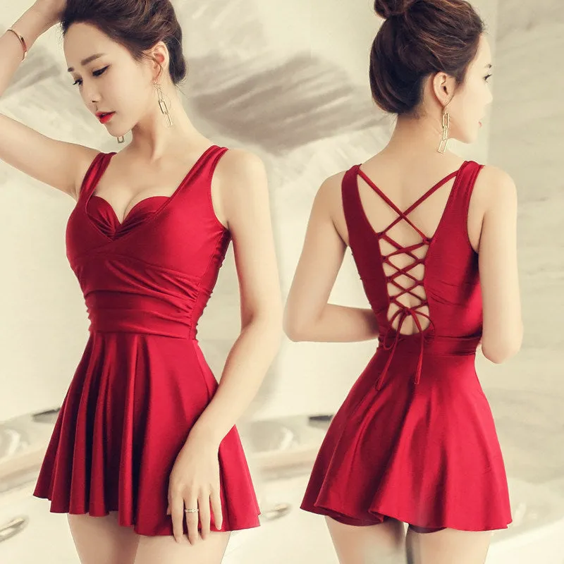 Women's Push-Up Beach Dress