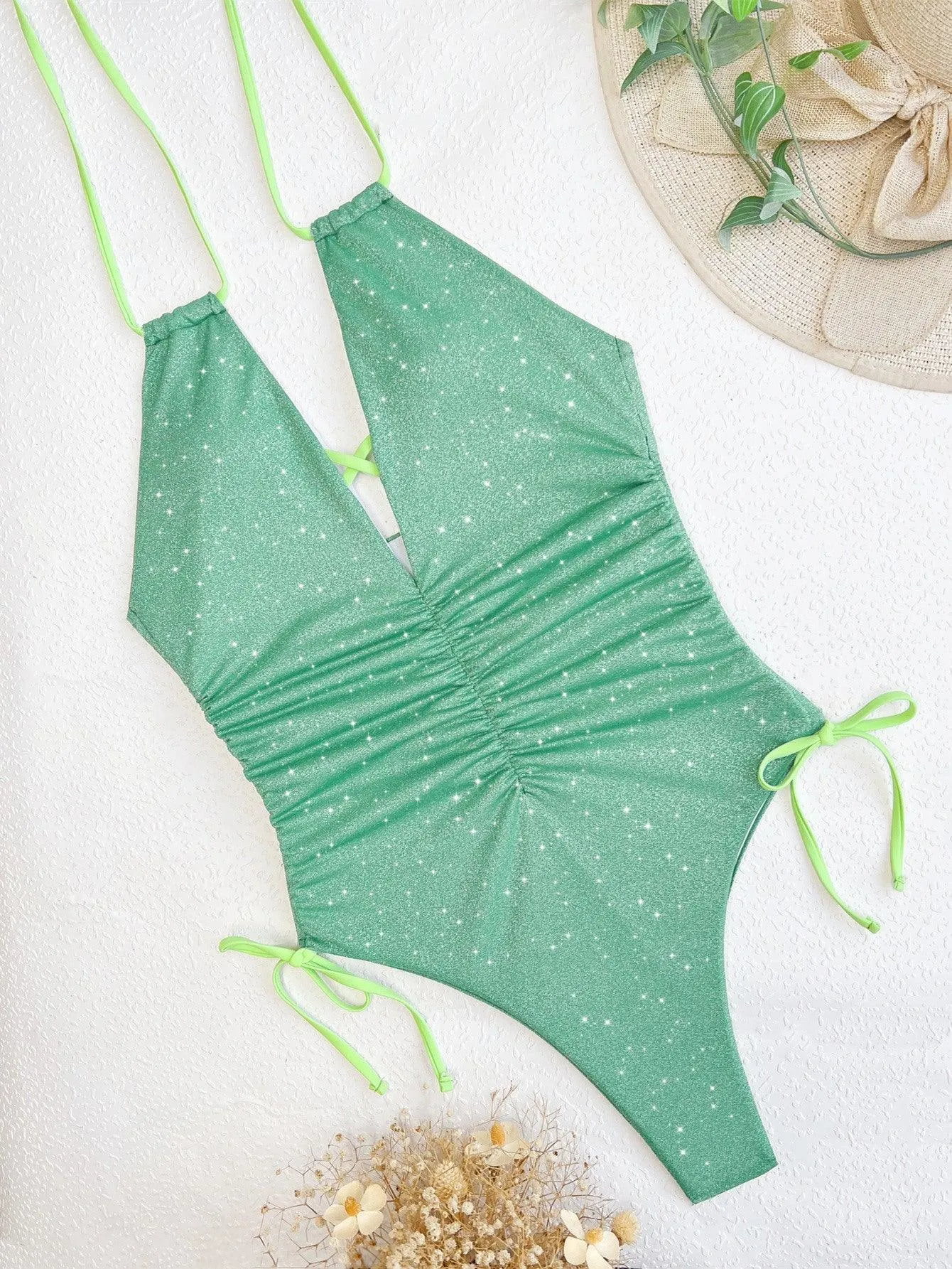 Women's Sexy Cross-Strap One-Piece Swimsuit - GFIT, Designer Swimwear