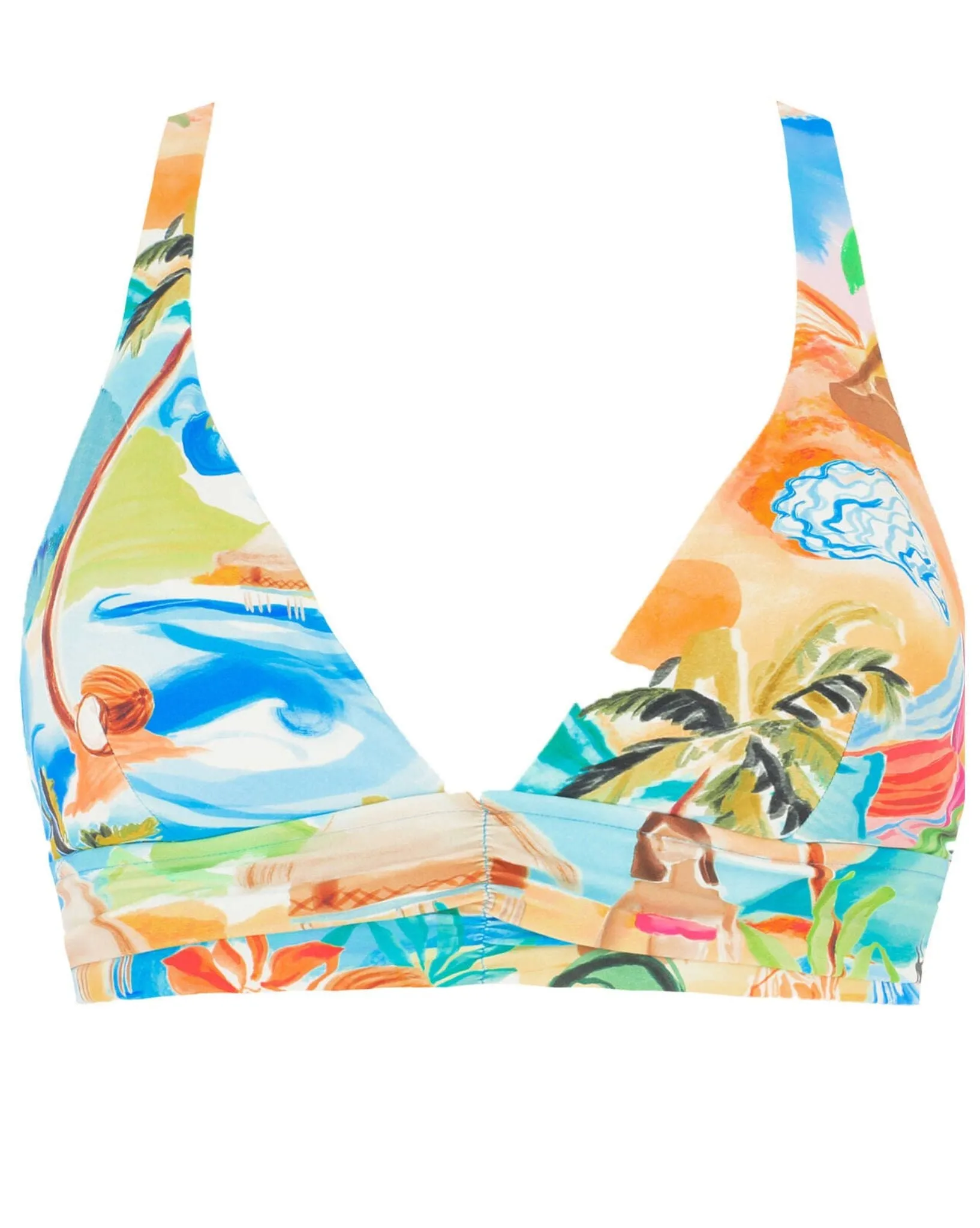 Womens South Pacific Banded Bralette