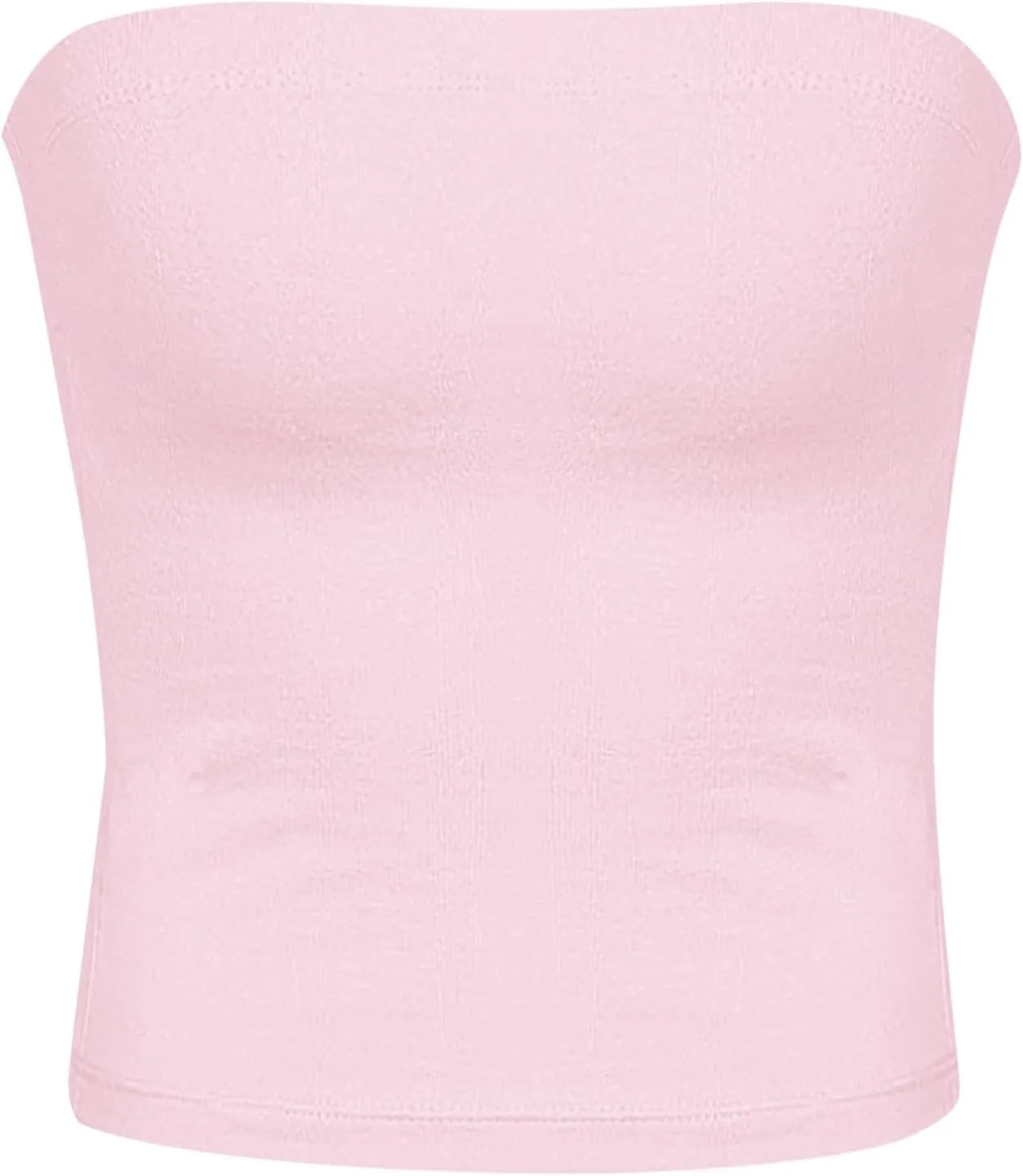 Womens Strapless Tube Tops Sexy Backless Sleeveless Bandeau Shirts Going Out Crop Top Summer Outfits 2025
