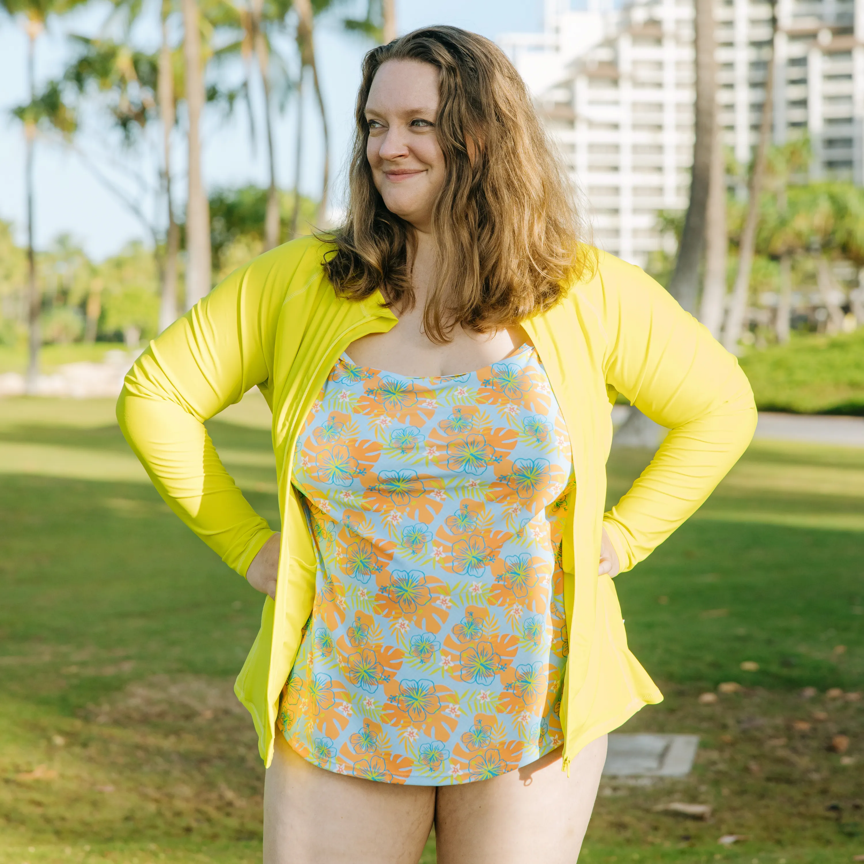 Women’s Strappy A-Line Tankini Top | “Groovy”