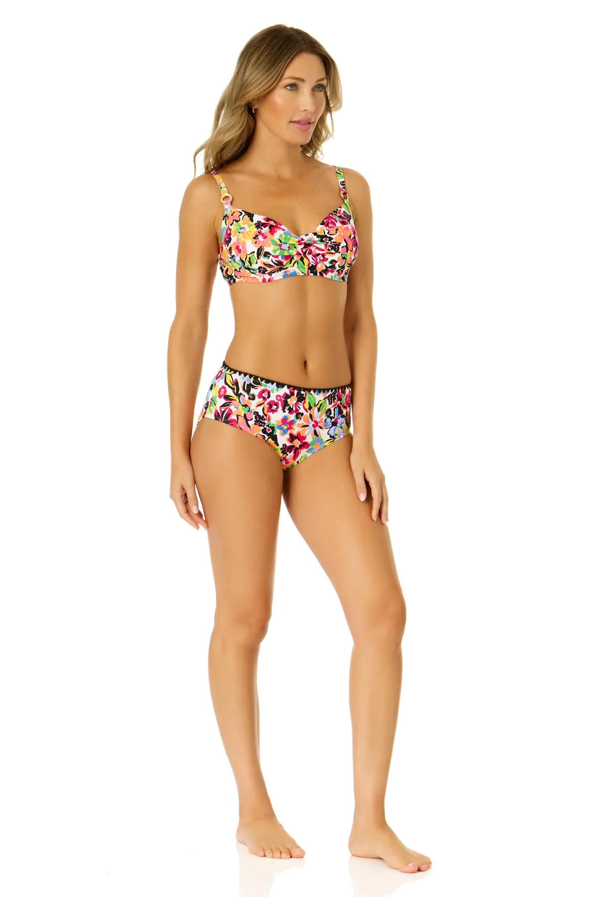 Women's Sun Blossom Surplice Underwire Bikini Top