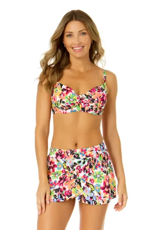 Women's Sun Blossom Surplice Underwire Bikini Top
