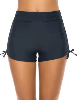 Women's Swim Shorts High Waisted Bathing Suit Bottoms Swimsuit Boy Shorts Swimwear Bikini Board Shorts