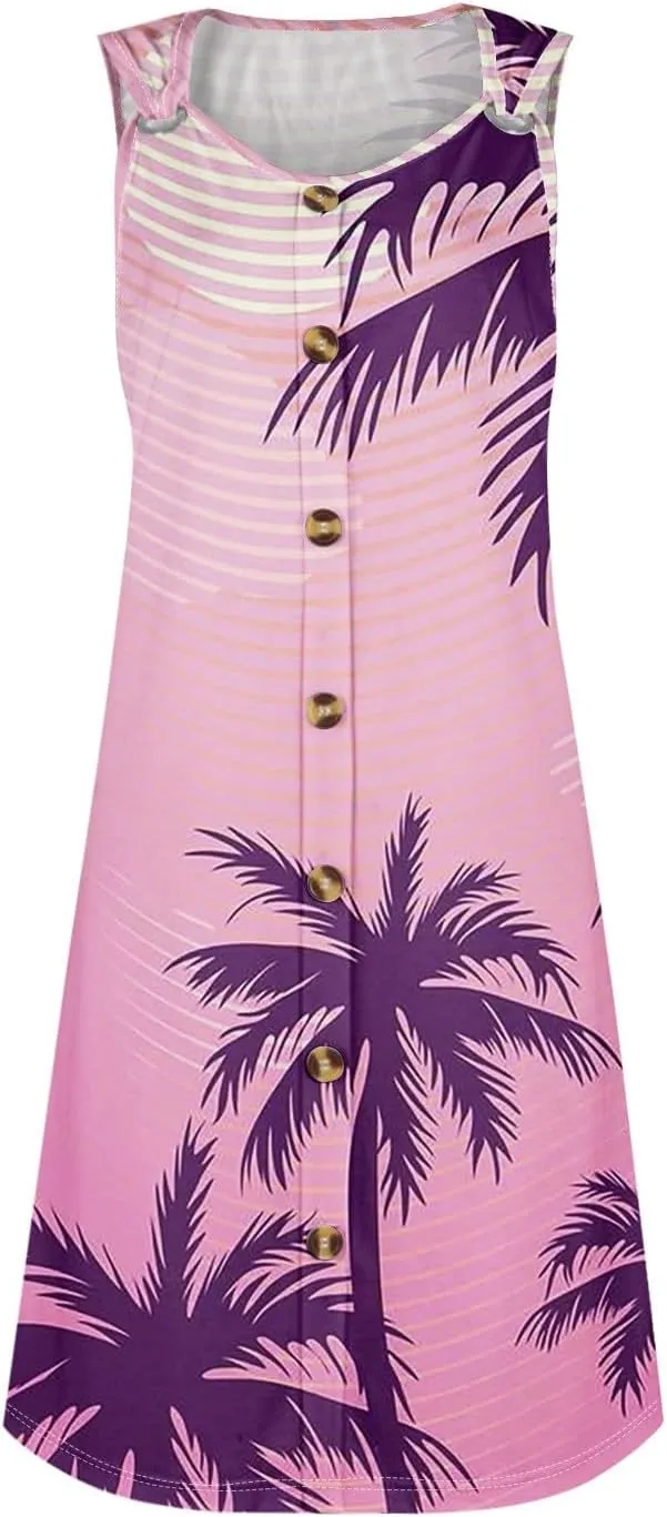Women's Swimwear Cover Ups Casual Floral Button Dowm Beach Dress Summer Plus Size Vacation Womens Sundress