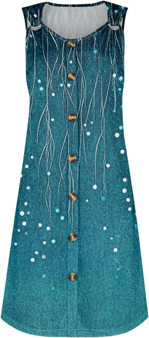 Women's Swimwear Cover Ups Casual Floral Button Dowm Beach Dress Summer Plus Size Vacation Womens Sundress