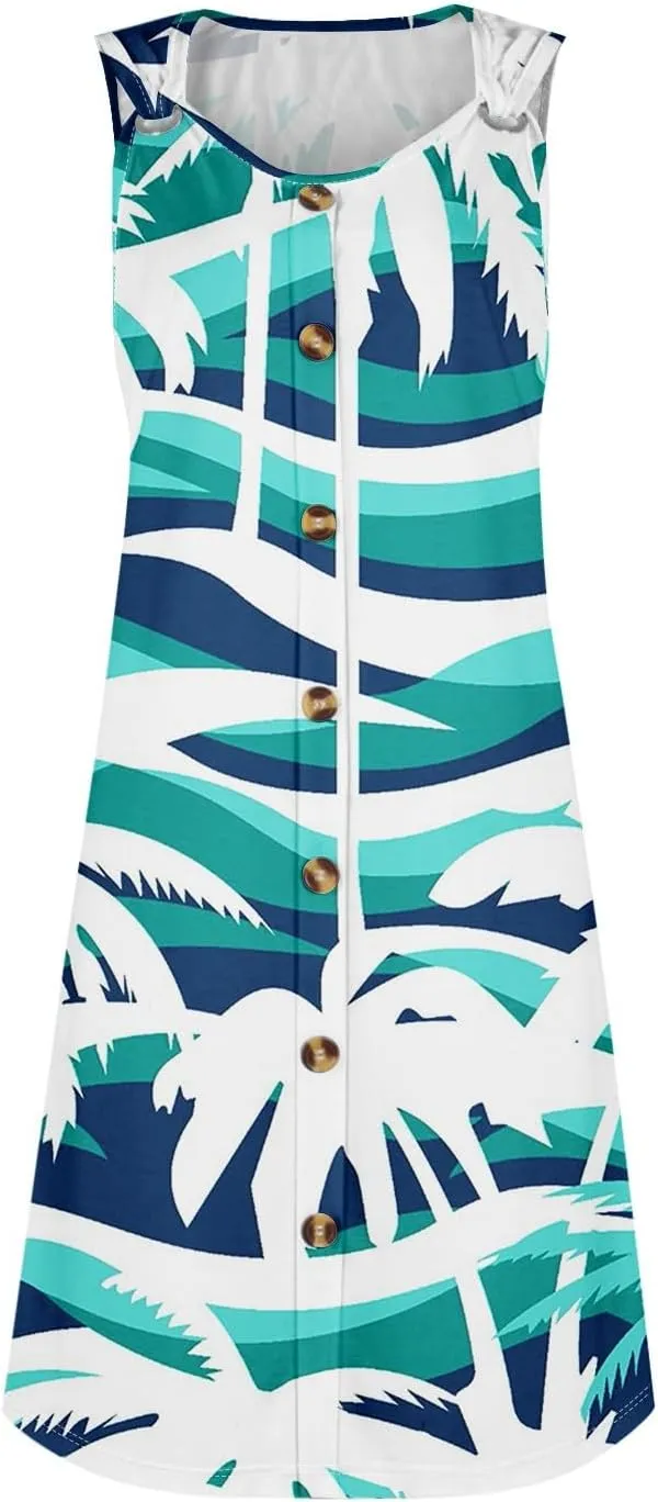 Women's Swimwear Cover Ups Casual Floral Button Dowm Beach Dress Summer Plus Size Vacation Womens Sundress
