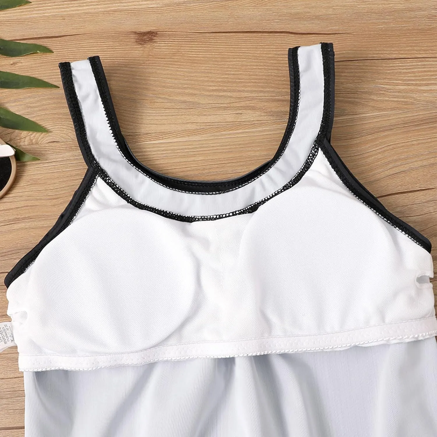 Womens Tankini Swimsuits with Shorts-2025 Summer Two Piece Swimsuit Tummy Control Tankini Bathing Suits Bulit in Bra