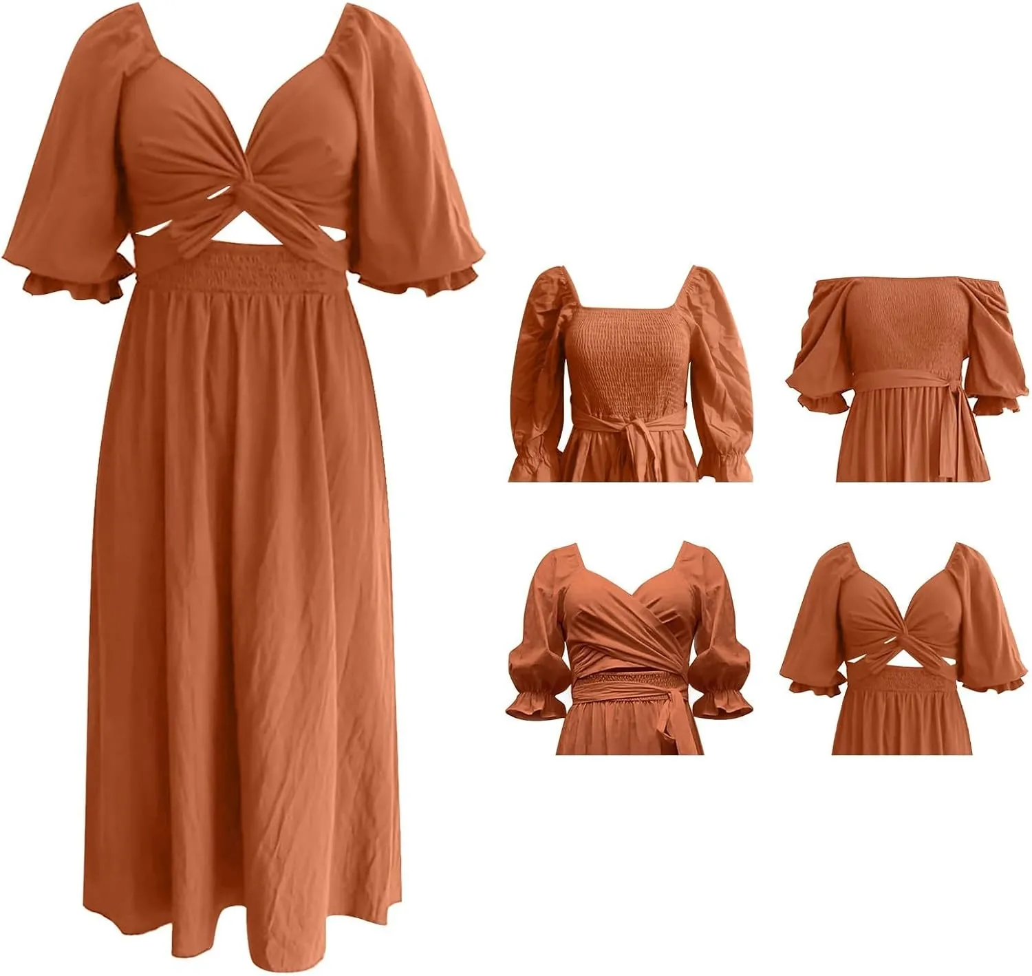Womens Tie Rope Belt Ruffle Trim Sleeves Wear Fashion Elegant Dress Knit Sleeveless Dress Girls Knee Length