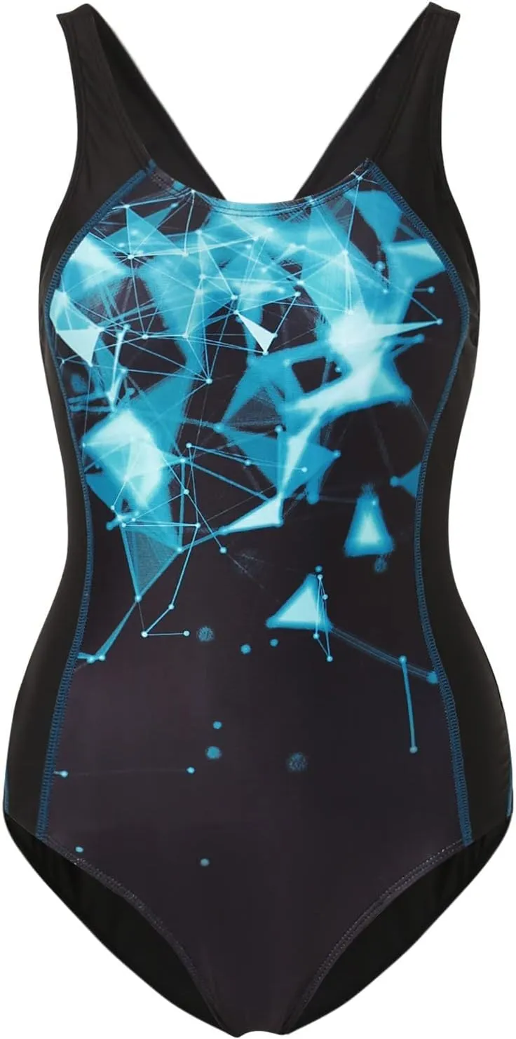 Womens Tummy Control Bathing Suits Wrap Tie Back Monokini Swimwear 1 Swimsuit Bathing Suits Athletic Modest Swimwear