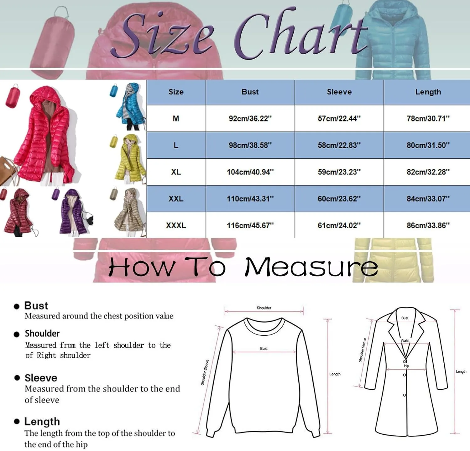 Women's Warm Winter Glossy Down Jacket Ultralight Long Down Outerwear Puffer Jacket Hooded Coat Packable Long-Sleeve with
