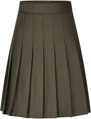 Xiaojmake Women Pleated A-Line Skirts Flowy Short Mini Basic Skirt High Waist School Uniform Tennis Cheerleader Skater Skirts
