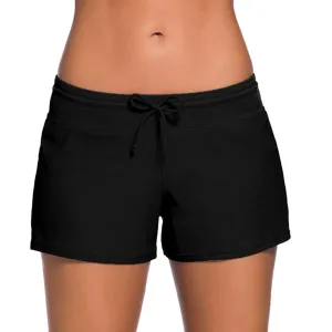 Xysaqa Women Swimsuit Shorts Tankinis Swim Briefs Casual Bottom Boardshort Summer Beach Trunks Boyshorts Swimwear for Girls