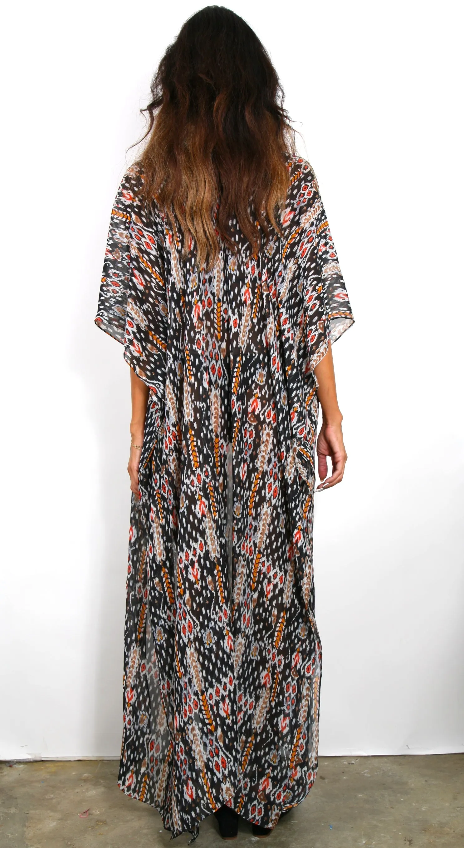 Yemaya - Side Drape Maxi Kaftan