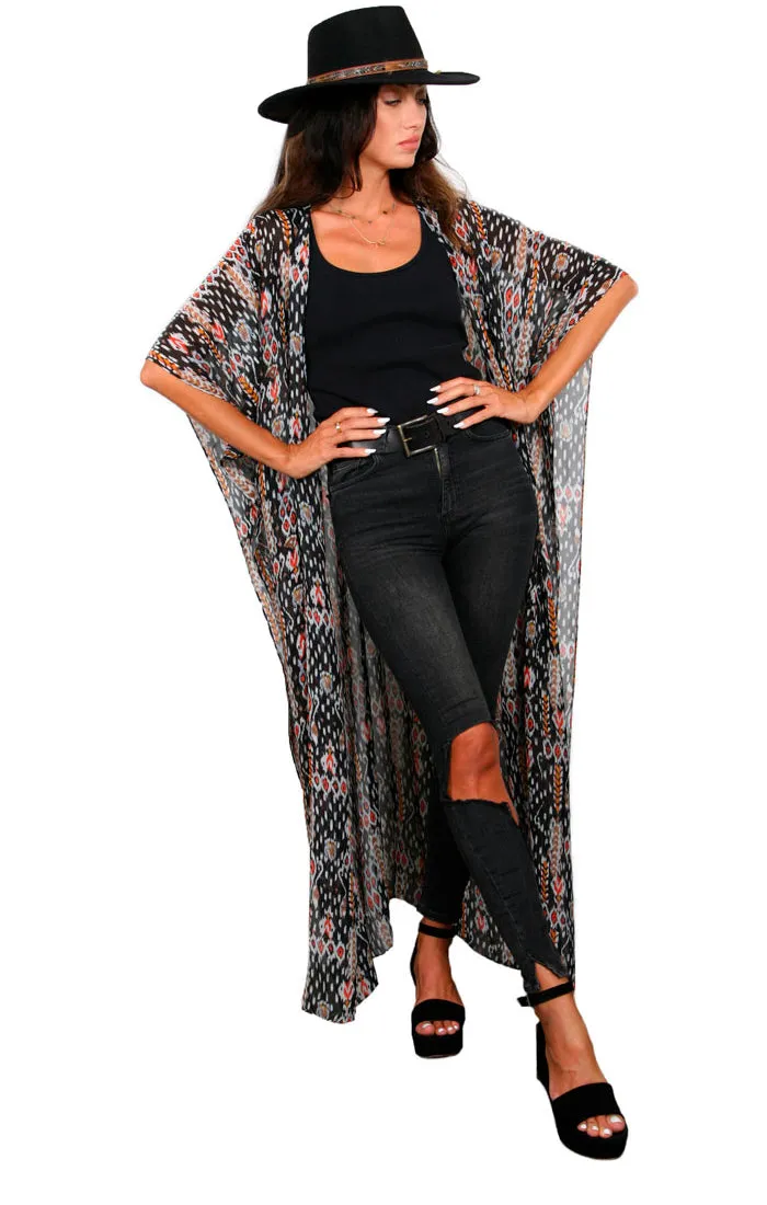 Yemaya - Side Drape Maxi Kaftan