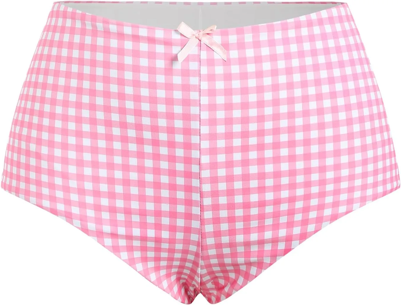 ZAFUL Women's Swim Shorts High Waisted Bow Gingham Floral Print Boyshorts Bathing Suit Swimsuit Bottoms Board Shorts
