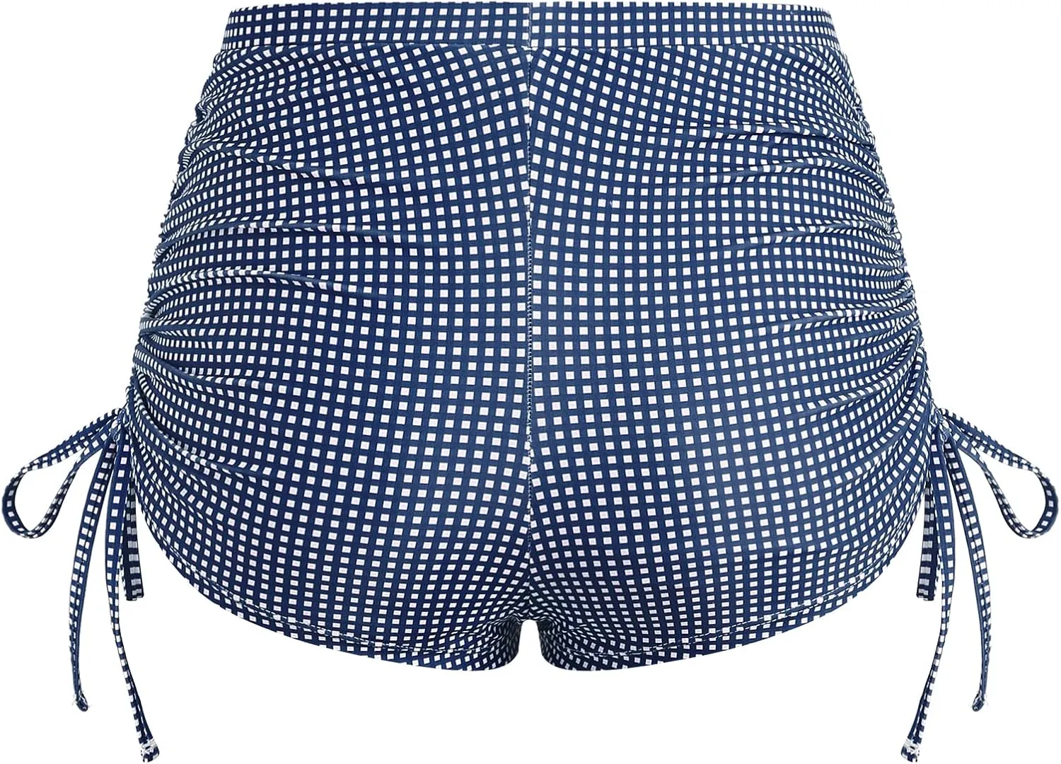 ZAFUL Women's Swim Shorts High Waisted Bow Gingham Floral Print Boyshorts Bathing Suit Swimsuit Bottoms Board Shorts