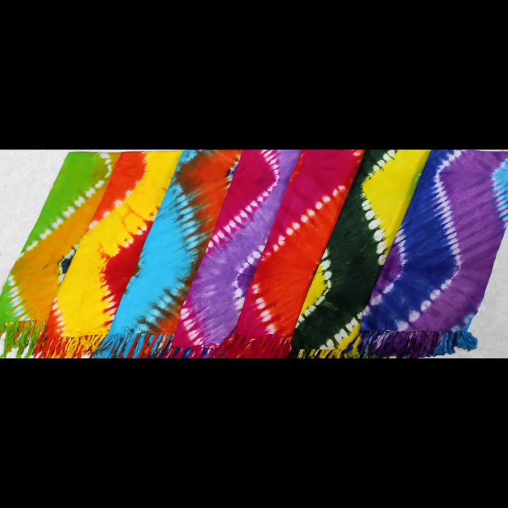 Zig-Zag Tie-Dye Sarongs