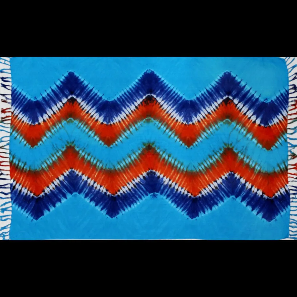 Zig-Zag Tie-Dye Sarongs