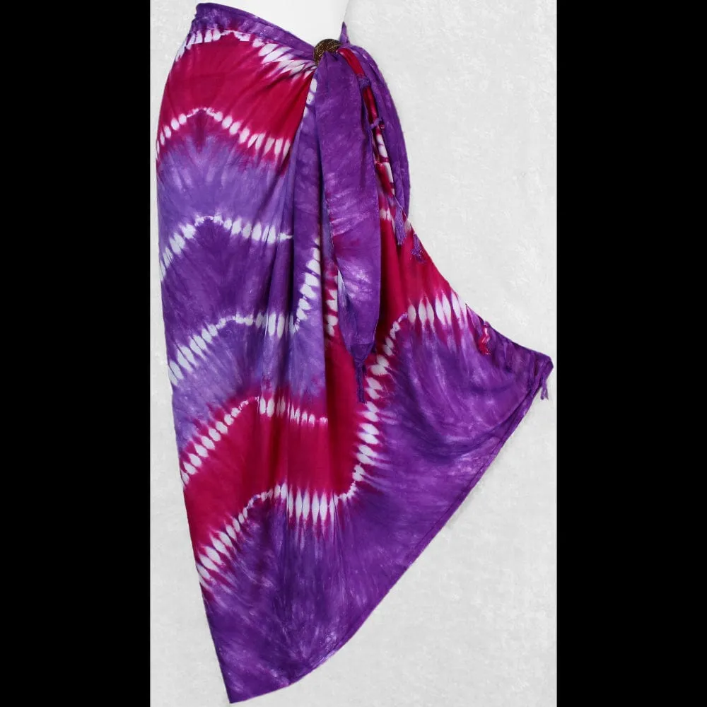 Zig-Zag Tie-Dye Sarongs
